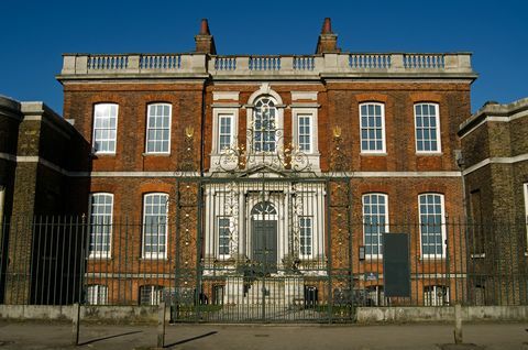 utsikt över det historiska rangerns hus med utsikt över Greenwich Park, South East London, detta historiska georgiska hus är nu hem för den wernher konstsamlingen