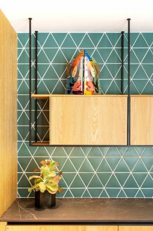 kök backsplash detaljer och skåp