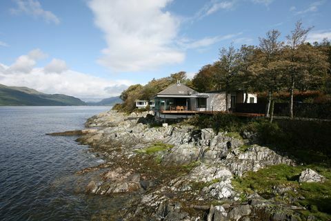 Cape Cove, hus med i BBCs The Nest, filmat i Loch Long, precis utanför Glasgow