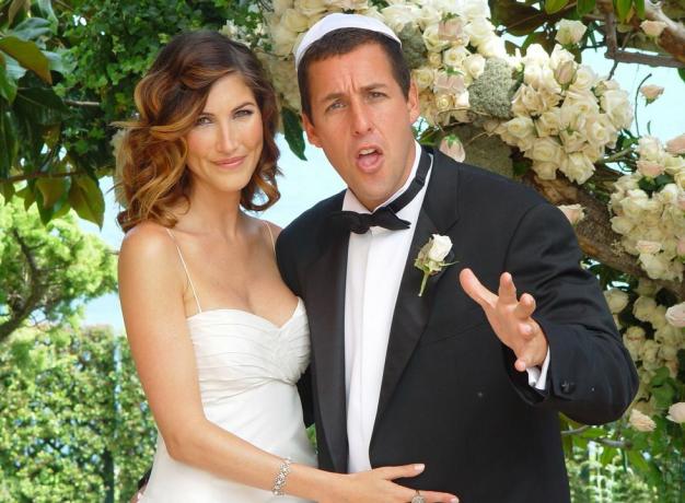 adam sandler och jackie titones bröllopsbilder