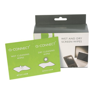 Q-Connect våt- och torrservetter (20-pack)