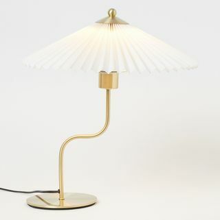 Plisserad bordslampa