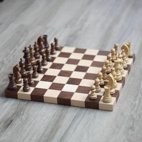 Trä schackset
