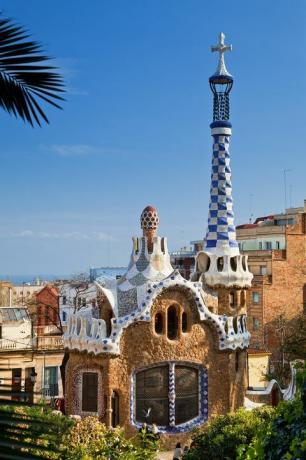 park guell, barcelona, ​​spanien