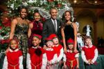 Obama-familjen skickar ut Vitt hus-julkort för 2016