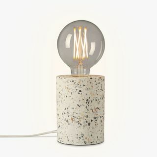 Terrazzo Bulbholder Bordslampa, vit