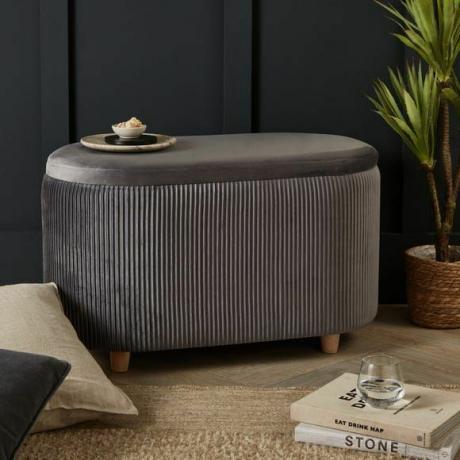 Florence Velvet Ottoman