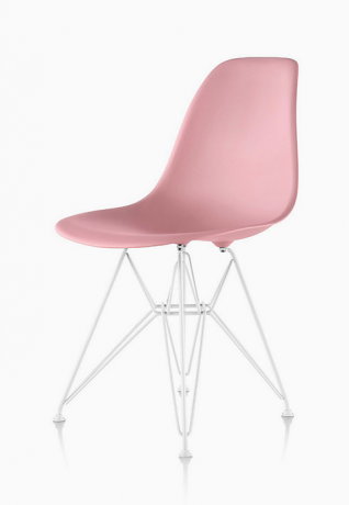 Eames gjuten plast sidostol 