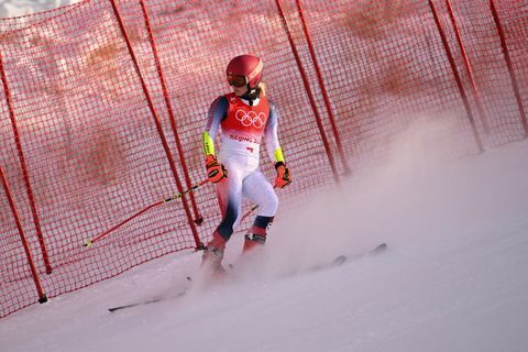 USA: s mikaela shiffrin tävlar i första åket i damernas storslalom