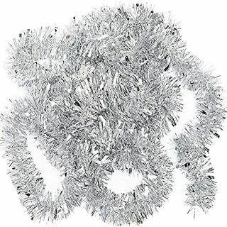 3 x Tinsel Garland, Silver