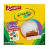 Denna Crayola Glass Cake kommer med glasyr och strö, så du kan dekorera den själv