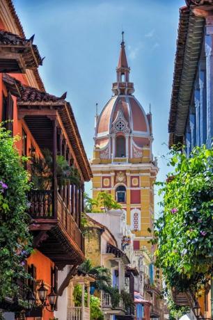 stadsbild i cartagena, colombia