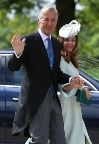 David och Jane Matthews, James 'Matthews föräldrar, vid prins Harry vid Meghan Markles kungliga bröllop.