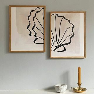 Scallop Shell Duo Print Set