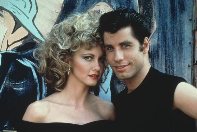 australiensiska sångerskan och skådespelerskan olivia newton john och den amerikanske skådespelaren john travolta som de visas i den överordnade filmen grease, 1978 foto av paramount picturesfotos internationalgetty images