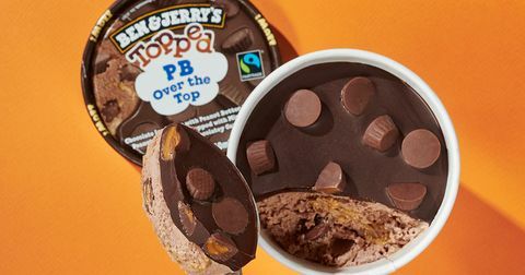 ben jerrys toppade glasslinje