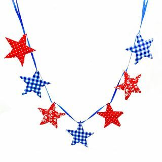 Pionjärkvinnan Gingham Star Garland