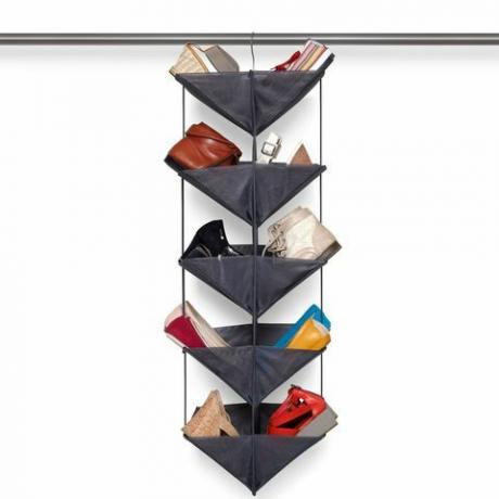 Enfold Shoe Organizer från Umbra är en innovativ lösning för skor för förvaring.