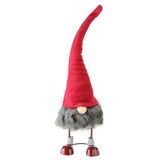 Stående Santa Christmas Gnome figur med röd hatt