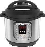 Instant Pot Duo V2 7-i-1 elektrisk tryckkokare, 6 Qt, 5,7L 1000 W, borstad rostfritt stål / svart, 220-240v, rostfritt stål inre kruka