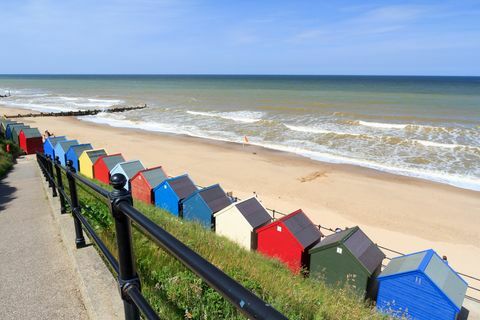 Mundesley Beach Huts Norfolk England