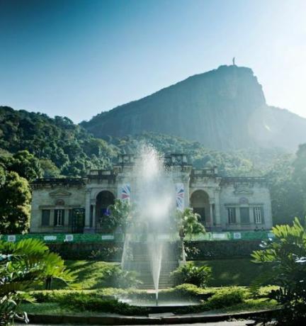 Parque Lage, Team GB: s British House-högkvarter i Rio de Janeiro, Brasilien, för de olympiska spelen 2016