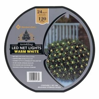 LED-nätbelysning (varm vit)