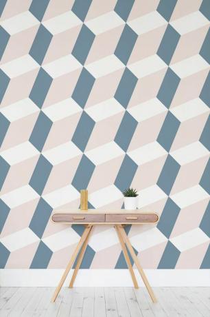 Hall geometrisk tapet av Murals Wallpaper