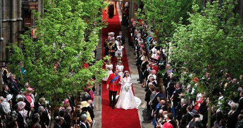 Hertigen och hertuginnan av Cambridges bröllop