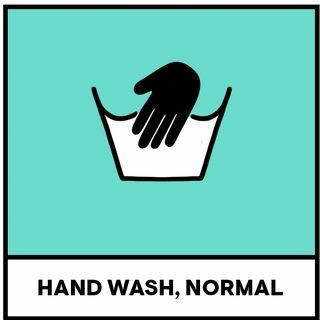 handtvätt normal tvättsymboler