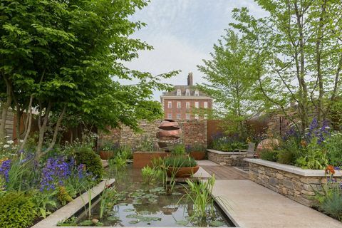 Silent Pool Gin Garden designad av David Neale - Space to Grow - Chelsea Flower Show 2018