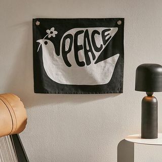 Peace Dove Flagga Tapet