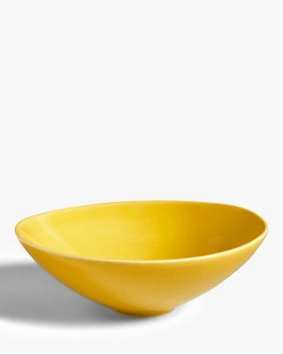 Glaserad medium skål, 20 cm, gul