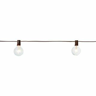 12-Light Large Cafe Clear String Lights