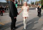 Blake Sheltons efternamn inspirerade flickvän Gwen Stefanis Grammys Red Carpet Look