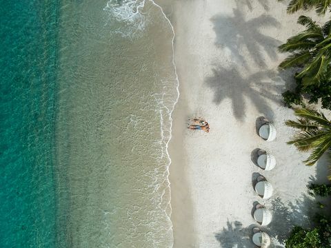 sockerstrand st lucia, vit sandstrand