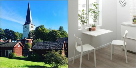 ikea norberg bord med byn norberg i sverige