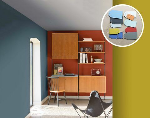 Årets Dulux Color of Denim Drift - familjens tonala färgpalett, blå nyanser - The Working Home