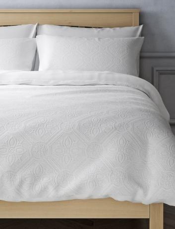 Blommigt Matelassé-sängkläder i ren bomull
