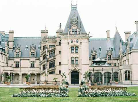 ett bröllop på biltmore gods i Asheville North Carolina