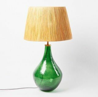 Verre Green Glass Skrivbord & Bordslampa