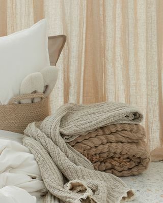 Linen Blend Throw