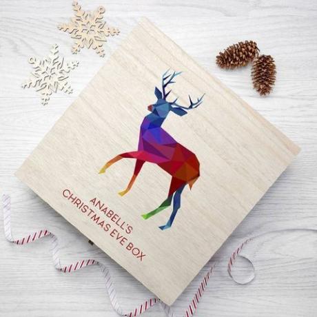 Personaliserad Bright Reindeer Christmas Eve Box