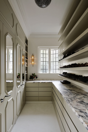 modern walk in closet