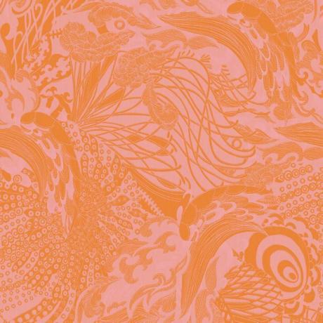 Fantasia Collection Eastern Tide Astoria Tapet Orange 12613