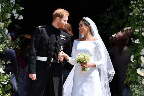 Prins Harry gifter sig med Meghan Markle - Windsor Castle - brudbukett