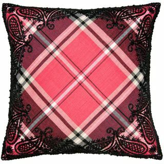 Handbroderad Branca Tartan kudde