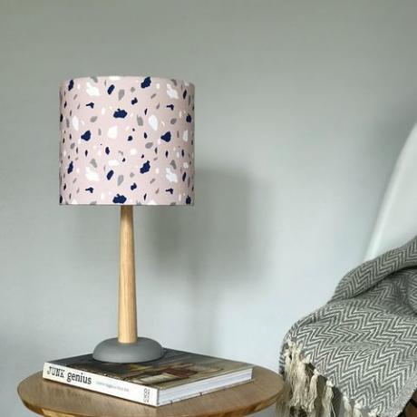 Pink Terrazzo Style Lampshade Elmtreetextiles, etsy.com, £ 35