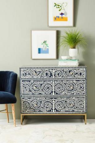 Scroll Vine Inlay Three-Drawer Dresser [REGULAR]