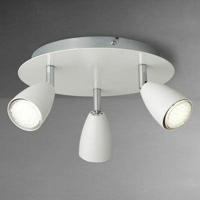 John Lewis & Partners Thea GU10 LED 3 Spotlight takplatta, krom